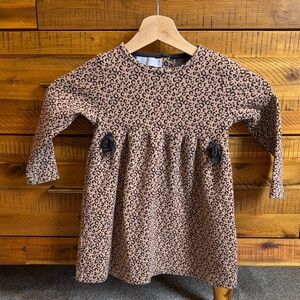 Zara Girls Leopard Print Kids Dress